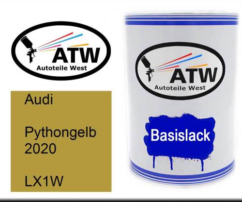 Audi, Pythongelb 2020, LX1W: 500ml Lackdose, von ATW Autoteile West.